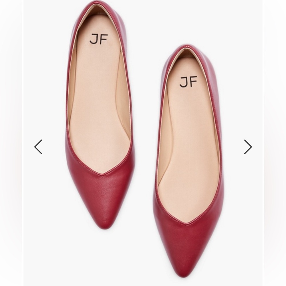 NWT Wide Width Red Flats for Everyday Elegance